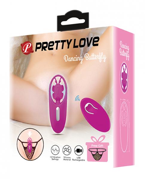 Pretty Love Dancing Butterfly Panty Vibe W/free Panty - Fuchsia