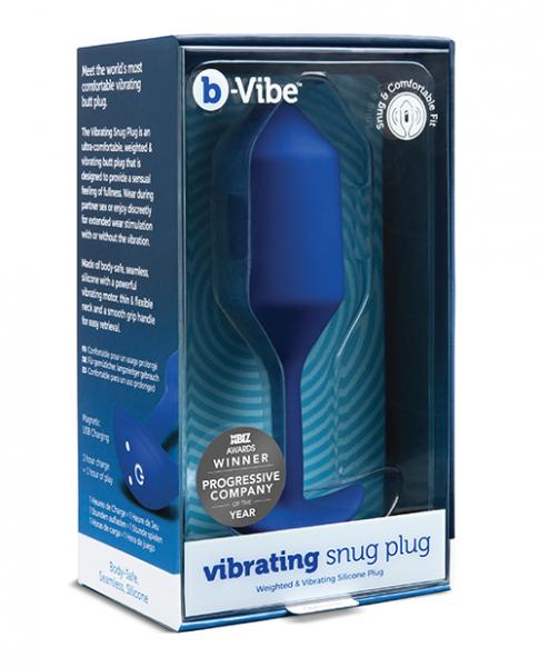 B-vibe Vibrating Weighted Snug Plug Xl - 247 G Navy