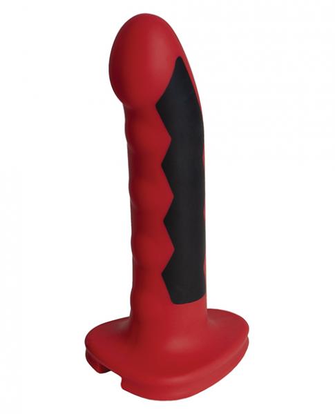 Electrastim Silicone Fusion Komodo Dildo Red Black