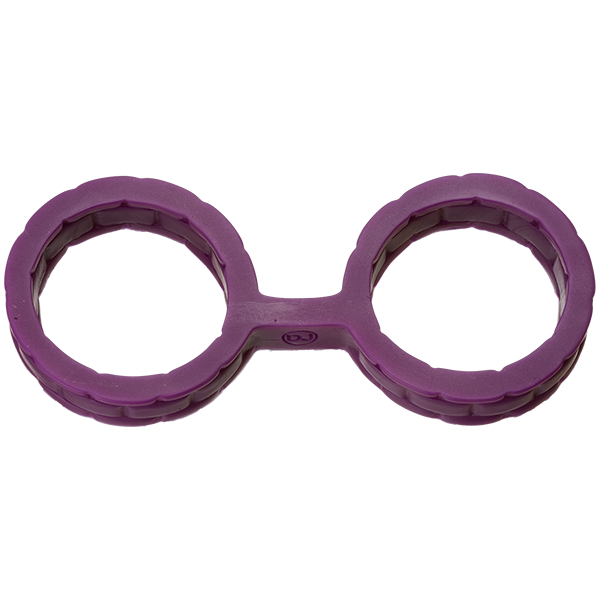 Japanese Bondage Silicone Cuffs Large Purple