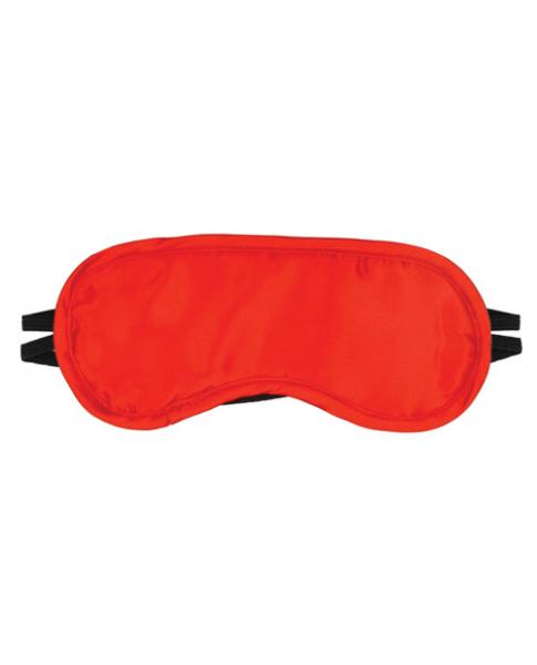 Satin Blindfold 2 Straps O/S Red