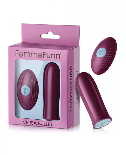 Femme Funn Versa Bullet W/remote - Dark Fuchsia