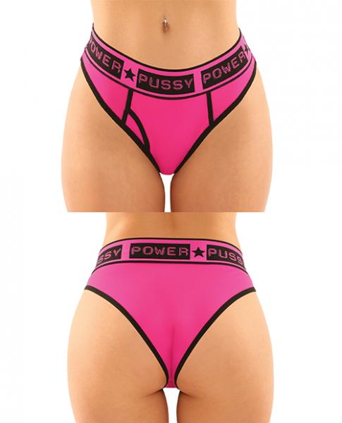 Vibes Buddy Pack Pussy Power Micro Brief & Lace Thong Pnk/blk L/xl