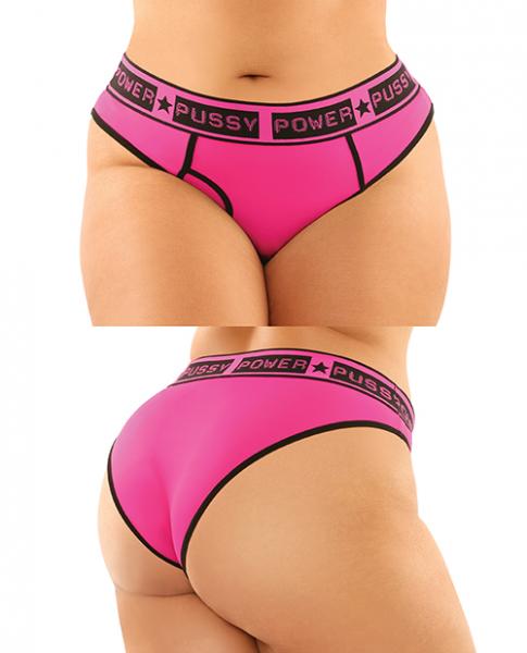 Vibes Buddy Pack Pussy Power Micro Brief & Lace Thong Pnk/blk Qn