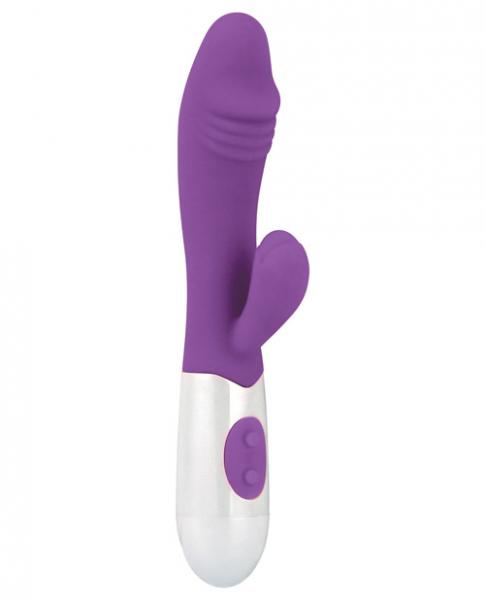 Gigaluv Twin Bliss Buzz Purple Rabbit Style Vibrator