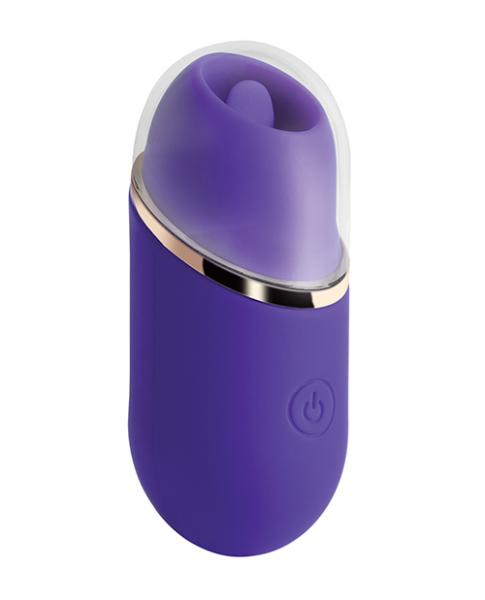 Abby Mini Clit Licking Vibrator Tongue Sex Toy - Purple