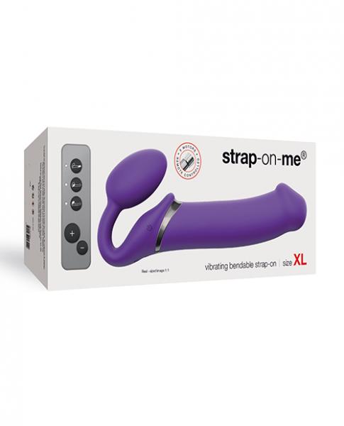 Strap On Me Vibrating Strap-on Remote Controlled 3 Motors XL - Purple