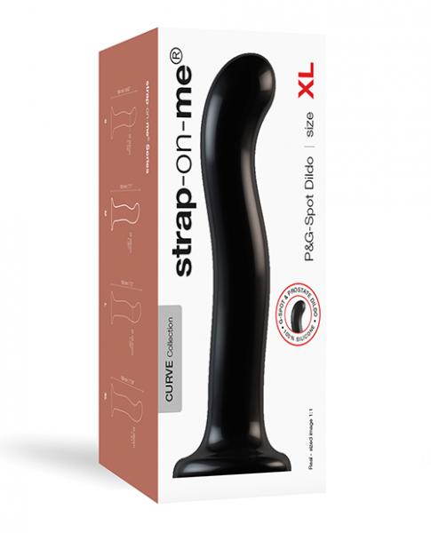 Strap On Me Silicone P&g Spot Dildo - Xlarge Black