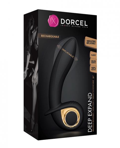 Dorcel Deep Expand Inflatable Vibrator - Black/gold