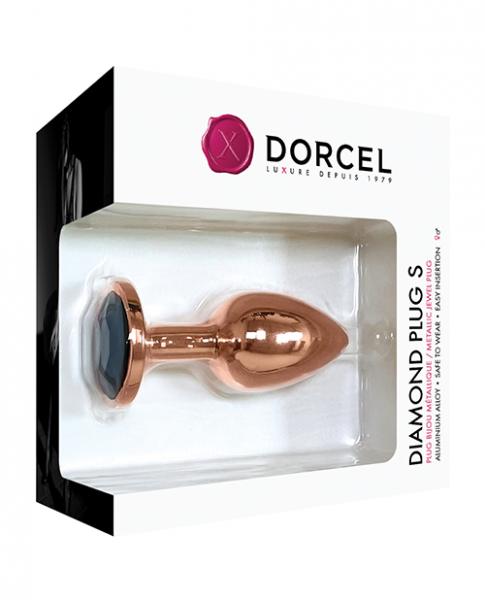 Dorcel Aluminium Bejeweled Diamond Plug - Rose Gold Small