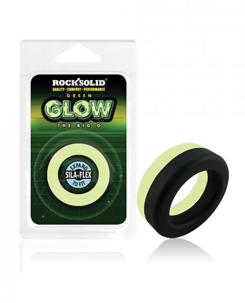 Rock Solid Glow In The Dark  Big O Ring - Black/green