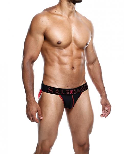 Male Basics Neon Jockstrap Red Xl