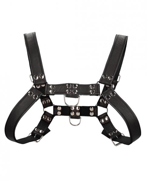 Shots Uomo Chest Bulldog Harness Small/medium - Black