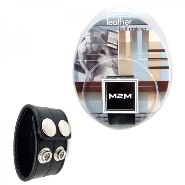 M2M Ball Stretcher Leather 1 inch Black