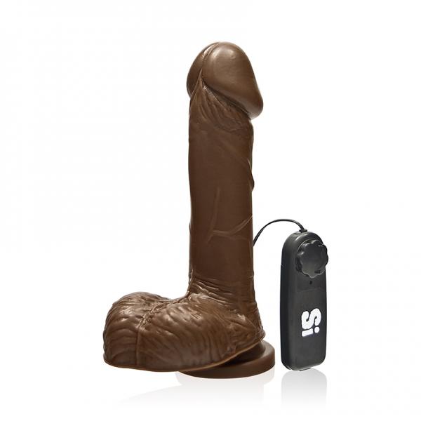 7 inches Cock Balls, Vibrating Egg & Suction Cup Brown