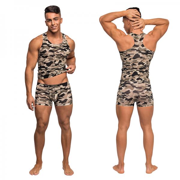 Male Power Commando Tank Top Camo Medium