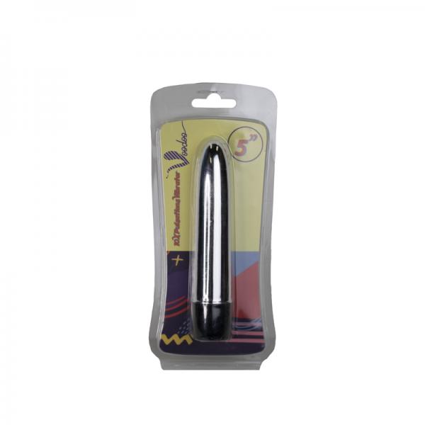 5" 10x Pulsations Vibrator Silver