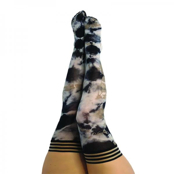 Kixies Mackenzie Black/white Tie-dye Size D