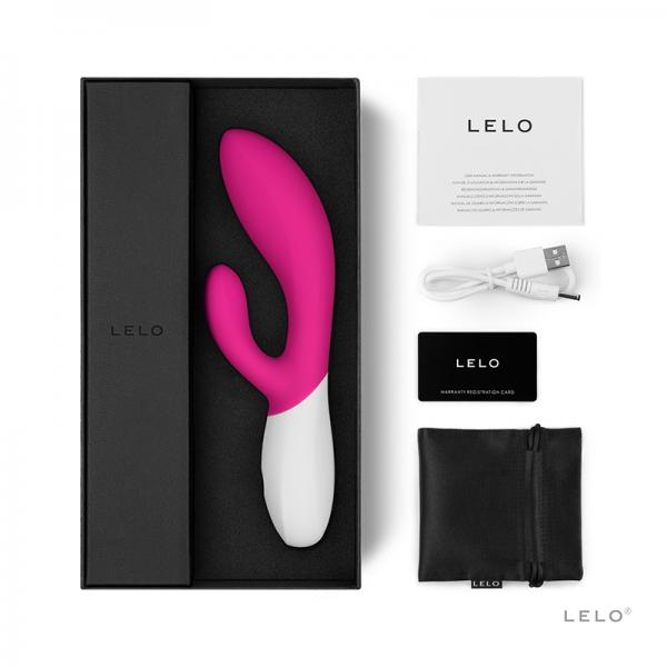 Lelo Ina Wave Clitoral Stimulator Rechargeable - Cerise