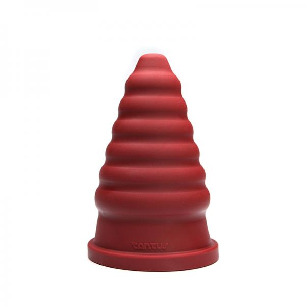 Tantus Cone Ripple - True Blood Red