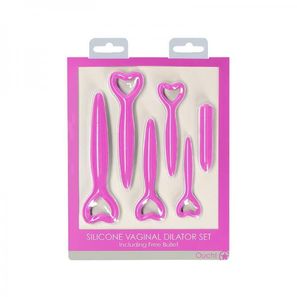 Ouch Silicone Vaginal Dilator Set - Pink