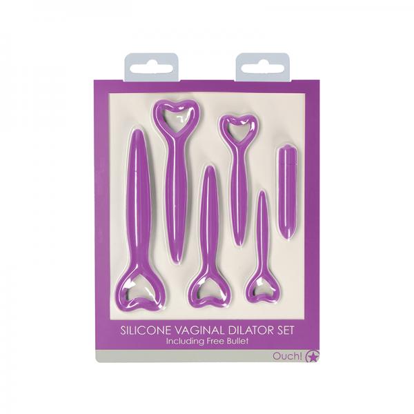 Ouch Silicone Vaginal Dilator Set - Purple