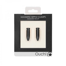 Ouch Magnetic Nipple Clamps - Diamond Bullet