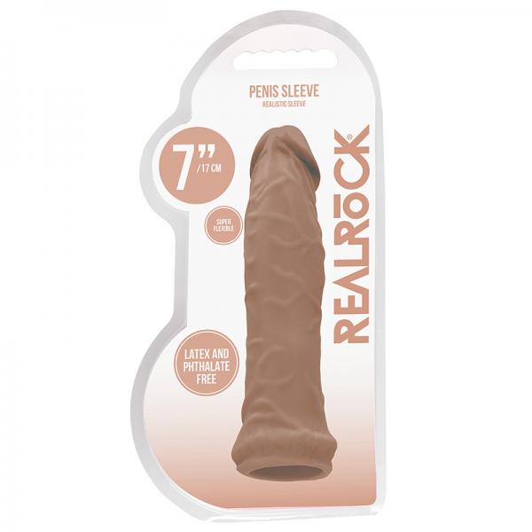 Real Rock Penis Extender - 6" Mocha