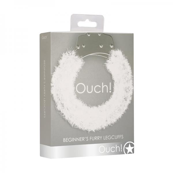 Ouch Beginner's Legcuffs Furry White