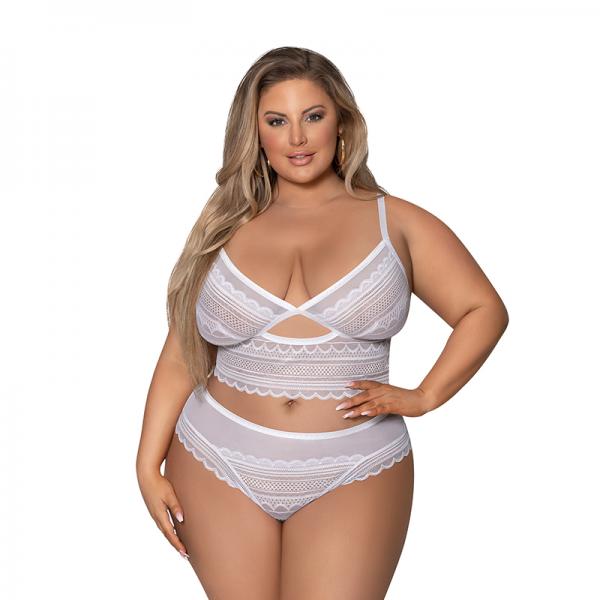 Magic Silk Modern Romance Braltt & Hipster White Queen Size