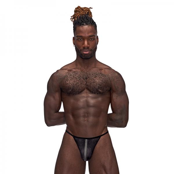 Mp Landing Strip Micro Thong Black S/m