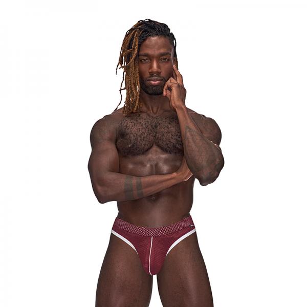 Mp Sport Mesh Sport Thong Burgundy S/m