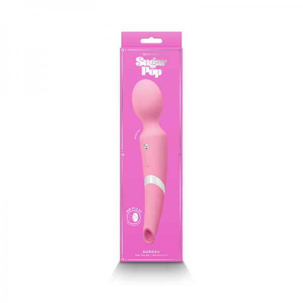 Sugar Pop Aurora Air Pulse And Wand Massager Pink