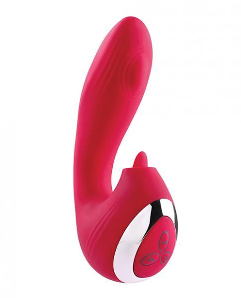 Eve’s Clit Loving Thumper Silicone Rechargeable Vibe – Red