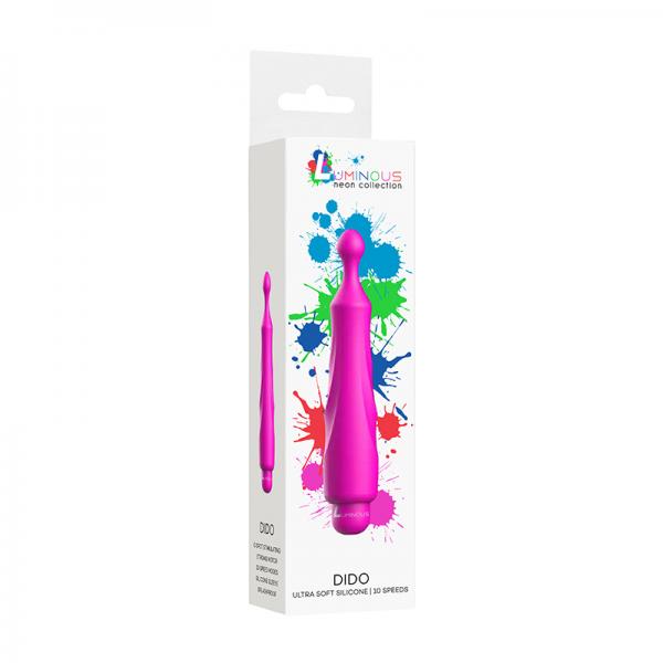 Luminous Dido Abs Bullet With Silicone Sleeve 10 Speeds Fuchsia