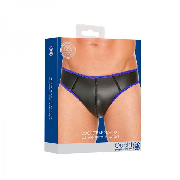 Neoprene Jockstrap Size L/xl Blue