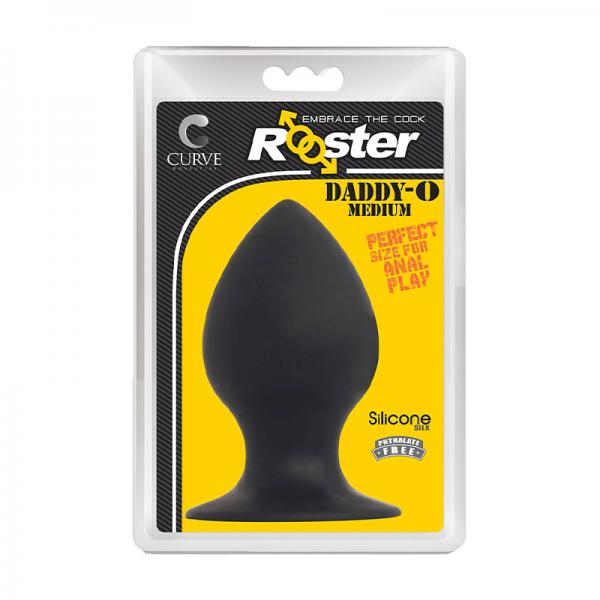 Rooster Daddy-o Medium Anal Plug Black