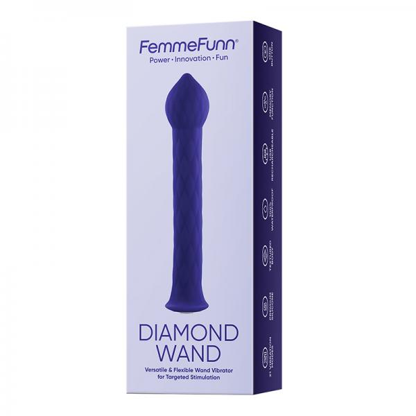 Femmefunn Diamond Wand Dark Purple