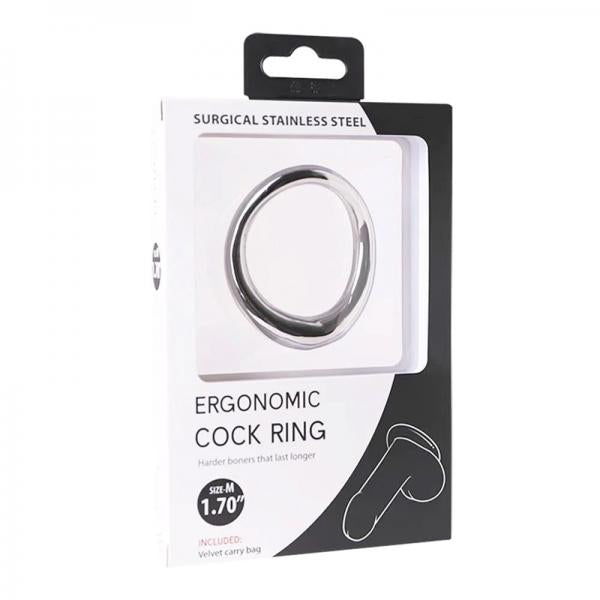 Oxy Ergonomic Cock Ring Stainless Steel 1.7 In.