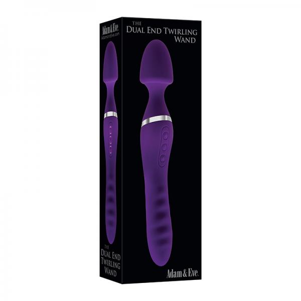 Adam & Eve The Dual End Twirling Wand Silicone Purple