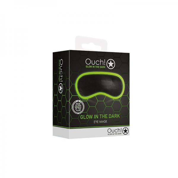 Ouch! Glow Eye Mask - Glow In The Dark - Green