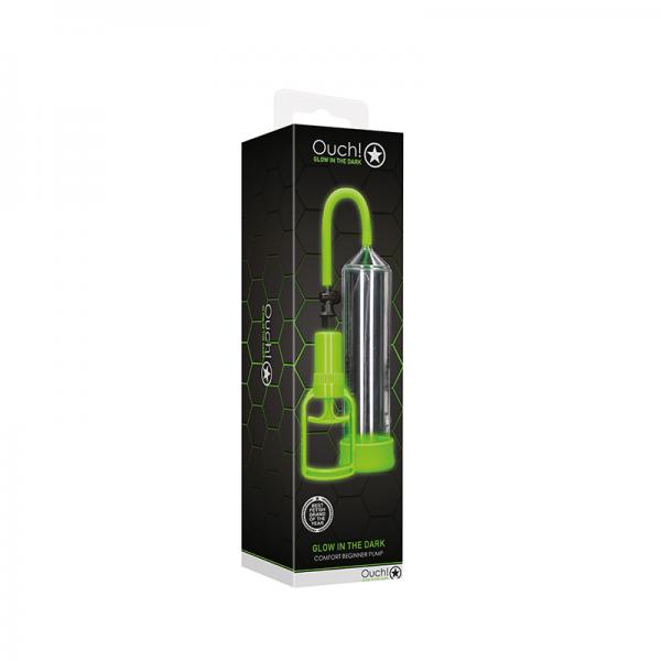 Ouch! Glow Comfort Beginner Pump - Glow In The Dark - Green