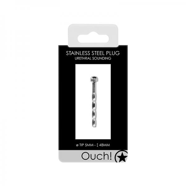 Ouch! Urethral Sounding - Metal Plug - 5 Mm