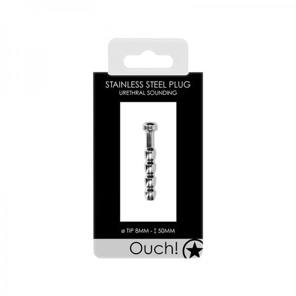 Ouch! Urethral Sounding - Metal Plug - 8 Mm