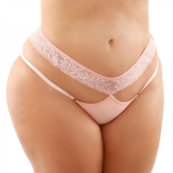 Ren Microfiber Panty With Double-strap Waistband Light Pink Queen