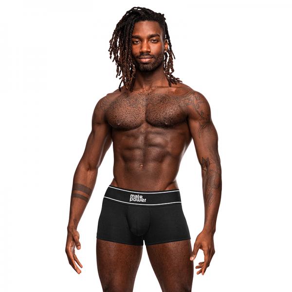 Male Power Modal Rib Pouch Short Black Xl