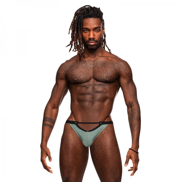 Male Power Magnificence Micro V Thong Jade L/xl