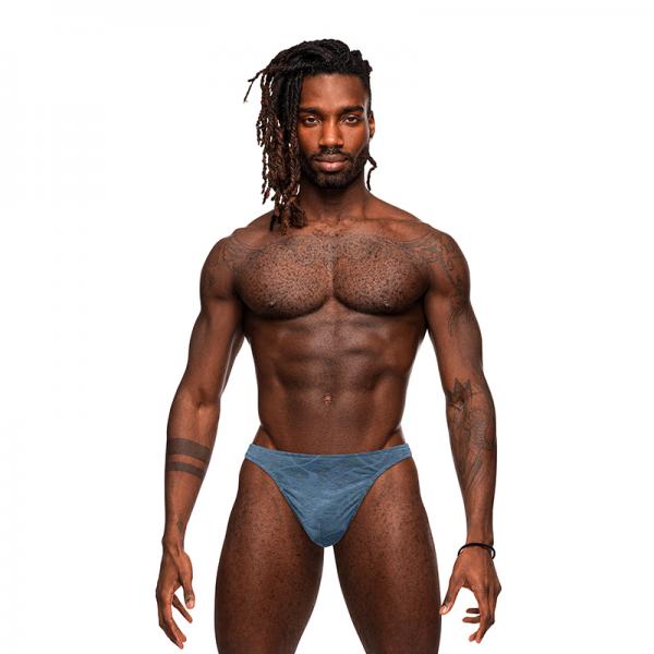 Male Power Inter-mingle V Thong Blue S/m