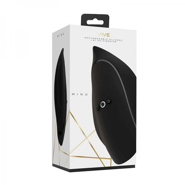 Vive Minu Rechargeable Silicone Lay On Vibrator Black