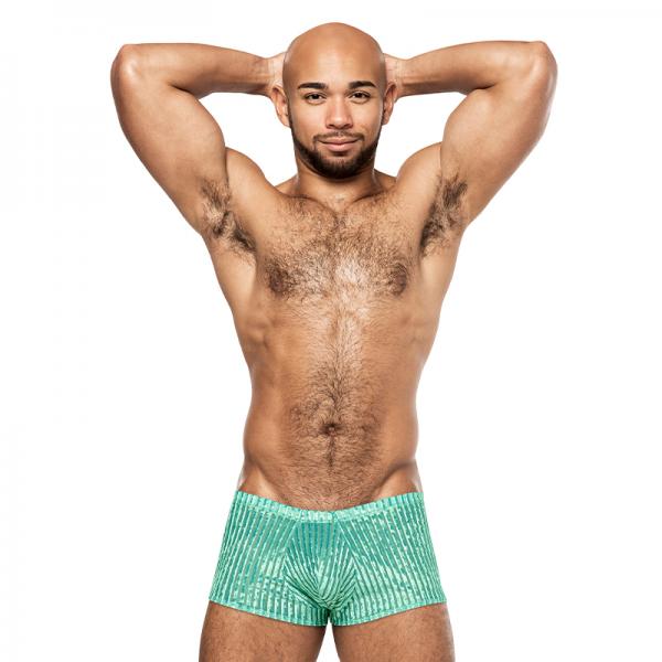 Male Power Caribbean Crush Mini Short Mint M